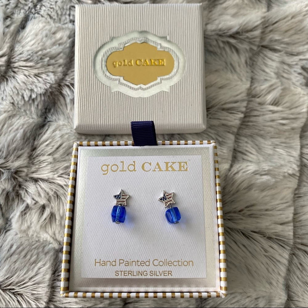 Gold Cake earrings
